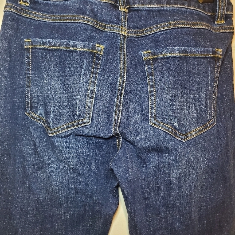 Cabi High Straight jeans Sz 2 Distressed Blue - Picture 6 of 9